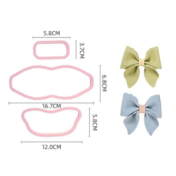 Flip Sugar Cake Biscuit Decoration Bow Baking Mould, Specification: Style 3 - Image 2