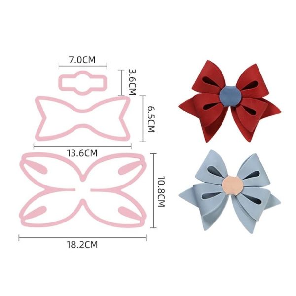 Flip Sugar Cake Biscuit Decoration Bow Baking Mould, Specification: Style 4 - Image 2