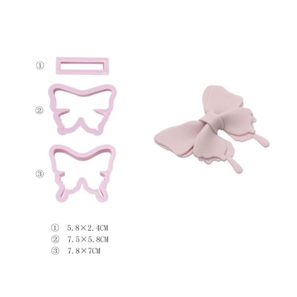 Flip Sugar Cake Biscuit Decoration Bow Baking Mould, Specification: Style 5 - Image 2