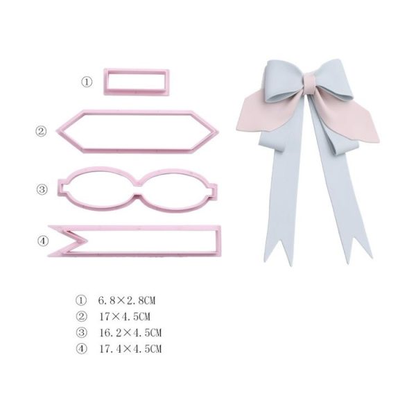 Flip Sugar Cake Biscuit Decoration Bow Baking Mould, Specification: Style 6 - Image 2