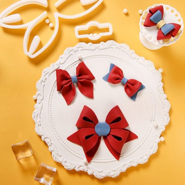 Flip Sugar Cake Biscuit Decoration Bow Baking Mould, Specification: Style 6 - Image 4