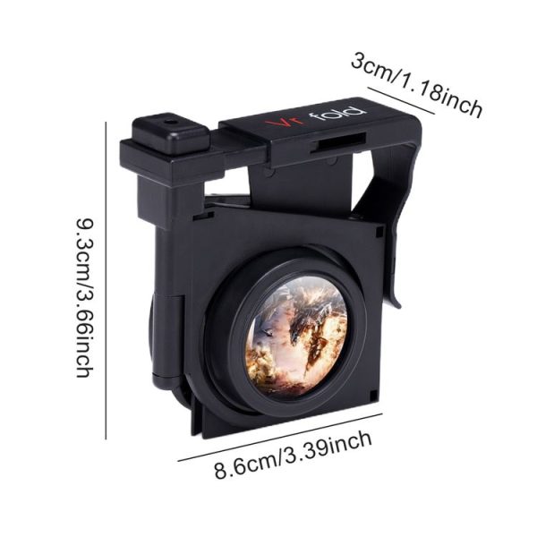 Vr fold V1 Panoramic View Convenient Folding VR Glasses (Black) - Image 2