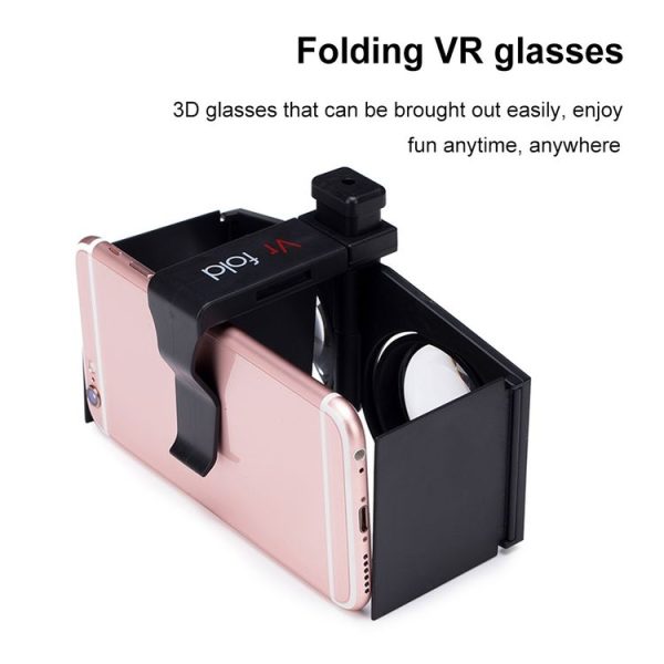 Vr fold V1 Panoramic View Convenient Folding VR Glasses (Black) - Image 5
