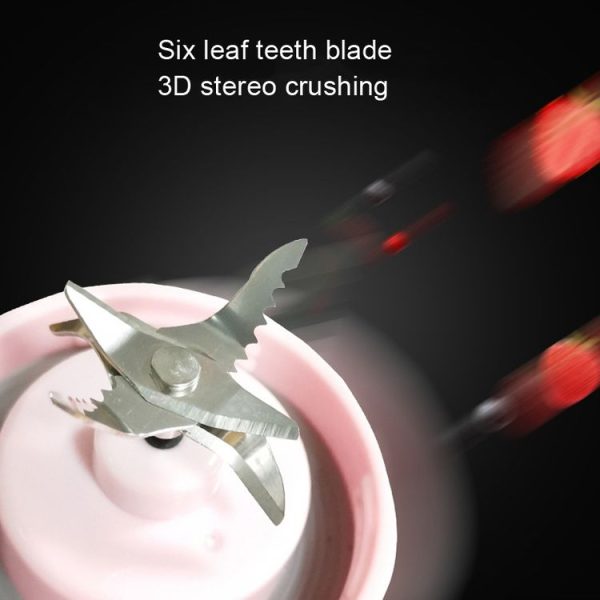 10 PCS CA-AD540 Portable Electric Juice Cup Six-blade Teeth Blade - Image 4