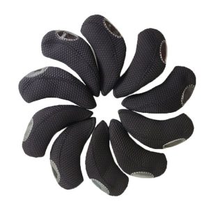 10PCS / Set 15X7 Neoprene Waterproof and Wear-resistant Golf Club Headgear (Black)