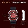 FOXBOX FB0025 Alloy Calendar Watch Luminous Waterproof Rotatable Quartz Watch (Green) - Image 3