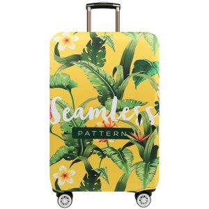 Thickened Wear-resistant Stretch Elastic Luggage Dust Cover, Size: XL (Banana Leaf Yellow)