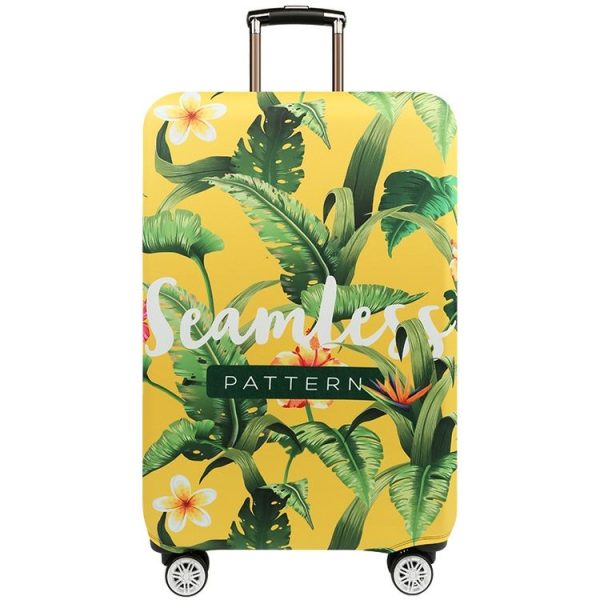 Thickened Wear-resistant Stretch Elastic Luggage Dust Cover, Size: XL (Banana Leaf Yellow)