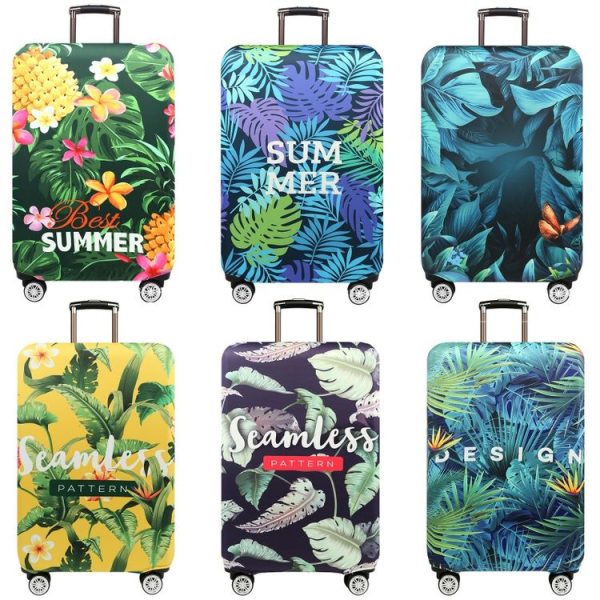 Thickened Wear-resistant Stretch Elastic Luggage Dust Cover, Size: XL (Banana Leaf Yellow) - Image 2