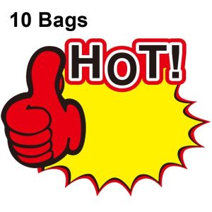 WM-006 10bags 25x19cm Explosion Sticker Product Price Tag Supermarket Price Label