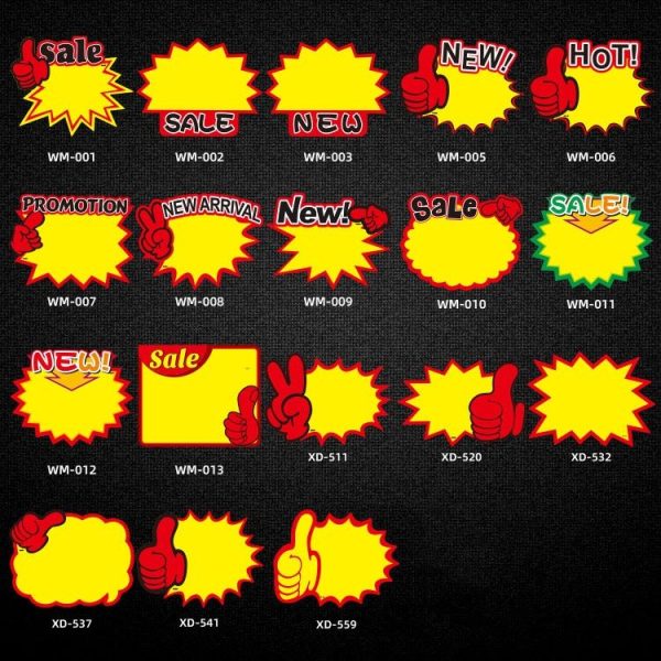 XD-537 10bags 25x19cm Explosion Sticker Product Price Tag Supermarket Price Label - Image 2
