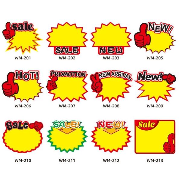 WM207 10bags 21x15cm Explosion Sticker Product Price Tag Supermarket Price Label - Image 2