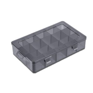 Multi-Compartment Sorted Electronic Parts Organiser, Specifications: 15 Grid