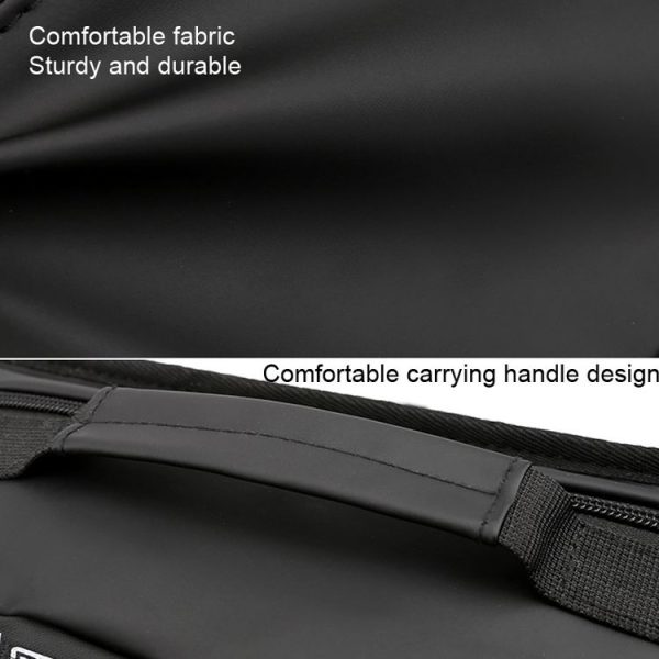 HAOSHUAI Outdoor Running Waist Bag With Reflecting Strip Chest Bag (1100-6 Khaki) - Image 3
