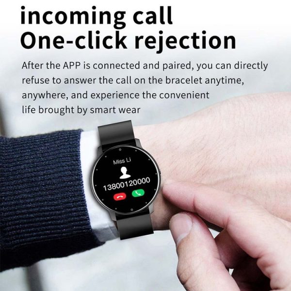 BW0223 Heart Rate / Blood Oxygen / Blood Pressure Monitoring Bluetooth Smart Calling Watch, Color: Mesh Pink - Image 7
