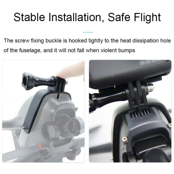 DJI FPV Top Expansion Adapter Bracket Sports Camera Bracket - Image 4