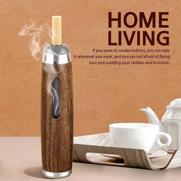 Car Smoking Multifunctional Anti-Flying Ashtray (Beechwood Black) - Image 6