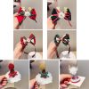 Christmas Gold Velvet Headdress Duckbill Clip, Color: LD113 Antler Hat Clip - Image 2