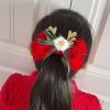 Christmas Gold Velvet Headdress Duckbill Clip, Color: LD113 Antler Hat Clip - Image 5