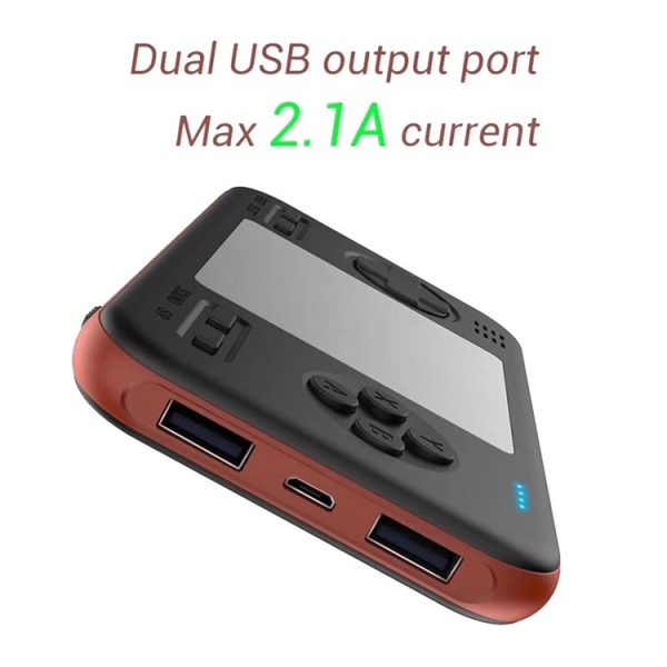 416 Pocket Console Portable Color Screen 8000mAh Rechargeable Game Machine (Black Orange) - Image 4