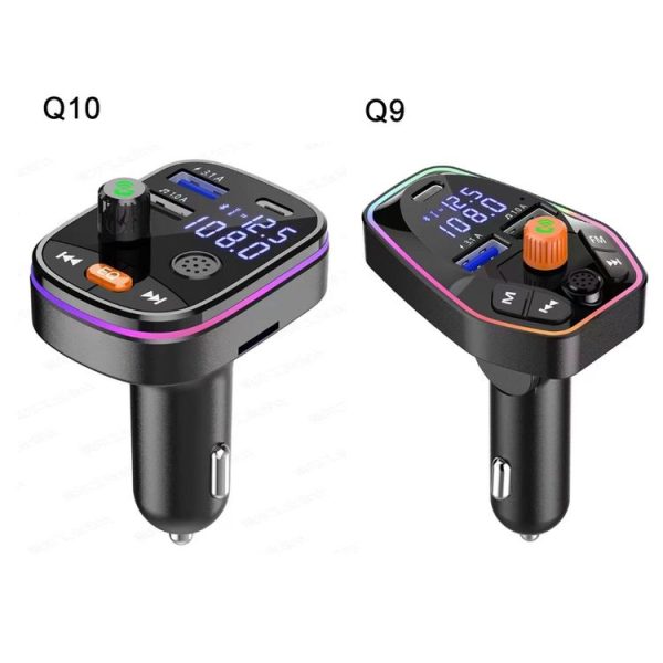 Q10 Car Bluetooth MP3 With TYPE-C Port PD Charging FM Transmitter - Image 2