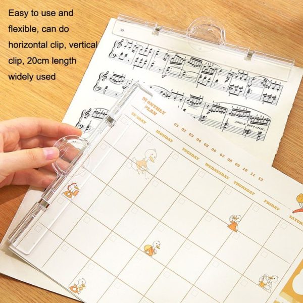 MOYL Y893-01 Student Large Capacity Transparent Magnetic Document Test Paper Data Storage Folder (Transparent Magnetic) - Image 6