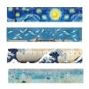 5pcs 15cm Acrylic Straight Ruler Painting Hand Account Tool Student Ruler (Sunrise) - Image 2