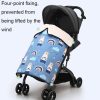 BB1021 Stroller Padded Thickened Windproof Blanket Waterproof Portable Warm Baby Blanket (Panda) - Image 6