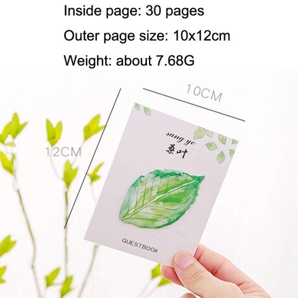 10pcs F073 Cute Small Fresh Leaves Sticky Notes Handbook Decorative Stickers (Maple Leaf) - Image 3