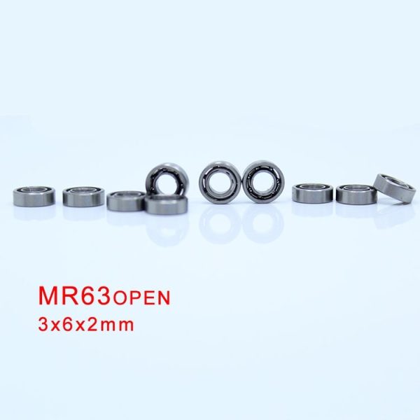 MR63 Open Bearing 3x6x2mm 20pcs Miniature Ball Bearings - Image 4
