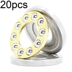 20pcs 3x8x3.5mm Plane Thrust Ball High-temperature Resistant and High-loading Bearings (F3-8M)
