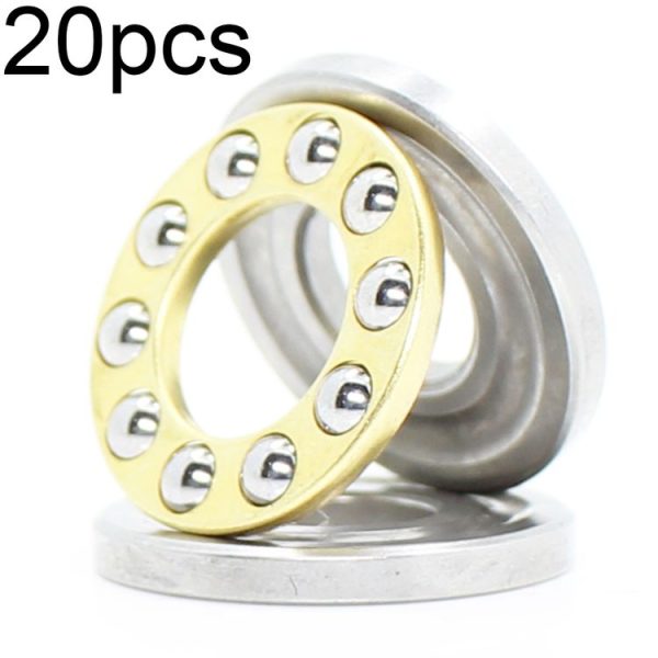 20pcs 3x8x3.5mm Plane Thrust Ball High-temperature Resistant and High-loading Bearings (F3-8M)