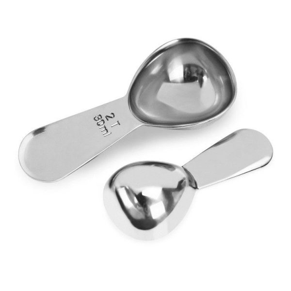 YG-MC12 304 Thickened Stainless Steel Coffee Spoon Scales Scaling Spoon, Specification: Small - Image 2