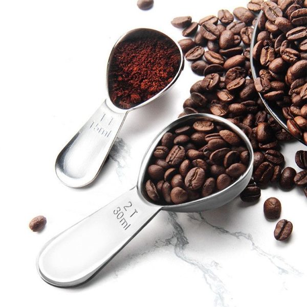 YG-MC12 304 Thickened Stainless Steel Coffee Spoon Scales Scaling Spoon, Specification: Small - Image 7