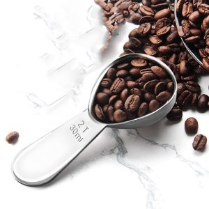 YG-MC12 304 Thickened Stainless Steel Coffee Spoon Scales Scaling Spoon, Specification: Large