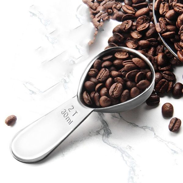 YG-MC12 304 Thickened Stainless Steel Coffee Spoon Scales Scaling Spoon, Specification: Large