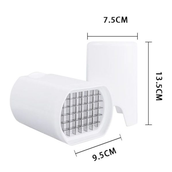 YG-PC01 44 Grid Potato Cutter Fast Stainless Steel Fries Cut With Cover (White) - Image 2