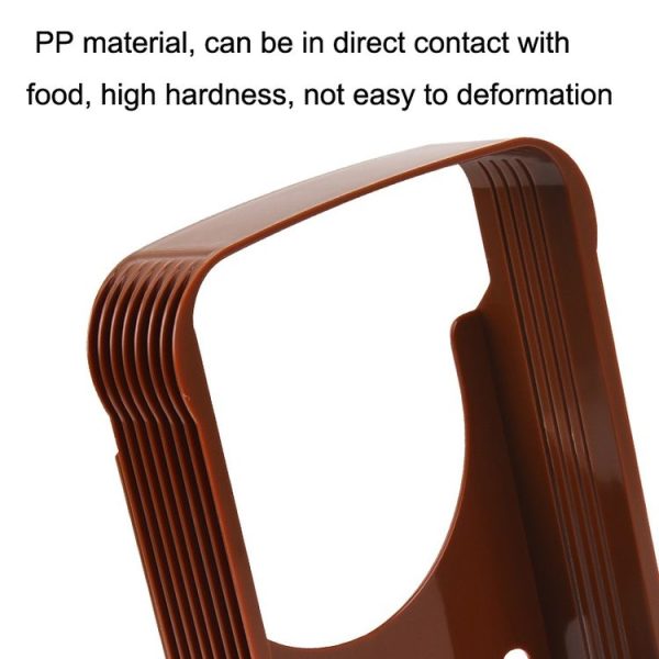Home Baking Tool Bread Loaf Toast Kitchen Slicer Cutter (Brown) - Image 4