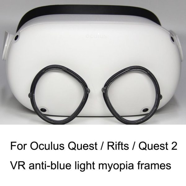 Oculus Quest / Rifts / Quest 2 1pair VR All-in-one Glasses Frame Magnetic Suction Frame Can Match Myopic Lenses (Blue) - Image 5