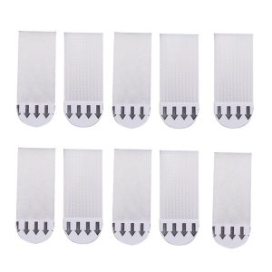 10pcs Picture Hanging Strips Hook and Loop Tape Picture Hanger 4.5x1.7cm