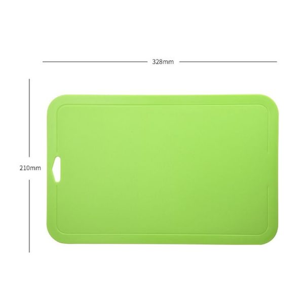 2pcs Baby Auxiliary Cutting Board Fruit and Vegetable Cutting Plastic Board (Green) - Image 2