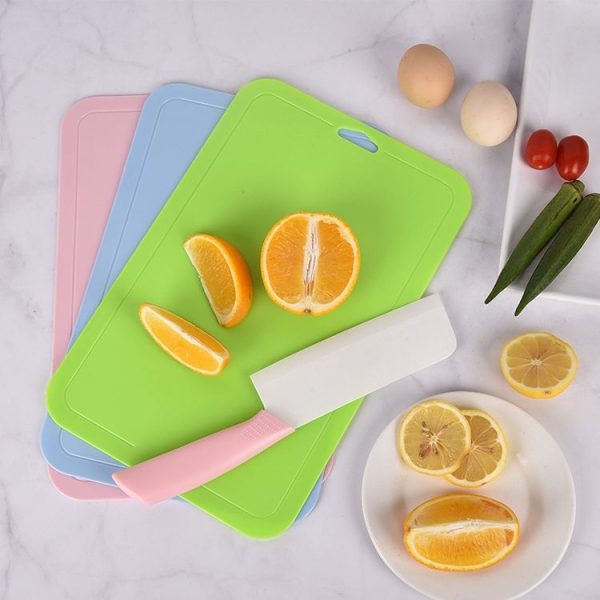 2pcs Baby Auxiliary Cutting Board Fruit and Vegetable Cutting Plastic Board (Green) - Image 6