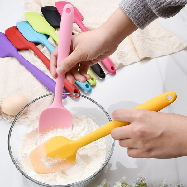 2pcs 28cm Silicone Square Shovel Cake Scraper (Yellow) - Image 6