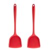 2pcs Non-stick High Temperature Resistant Silicone Cookware, Style: Spatula (Red)