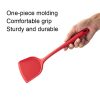 2pcs Non-stick High Temperature Resistant Silicone Cookware, Style: Leak Spoon (Red) - Image 6