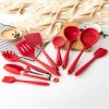2pcs Non-stick High Temperature Resistant Silicone Cookware, Style: Spaghetti Claw (Red) - Image 2