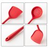 2pcs Non-stick High Temperature Resistant Silicone Cookware, Style: Spaghetti Claw (Red) - Image 3