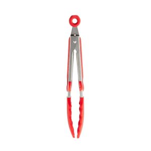 Non-stick High Temperature Resistant Silicone Cookware, Style: Food Clip (Red)