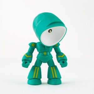 9622 LED Mini Foldable Cartoon Policeman Night Light Desktop Magnetic Desk Lamp (Green)