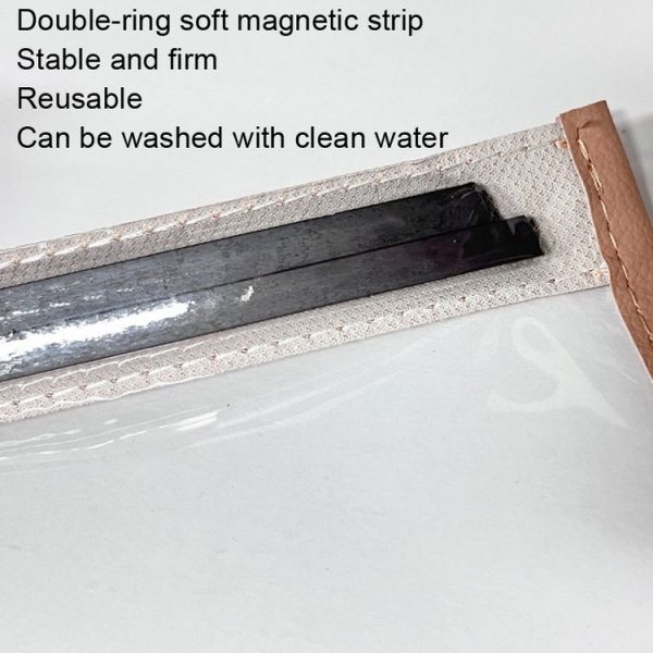 Electric Vehicle Charging Port Magnetic Transparent Rain Cover (Black) - Image 3